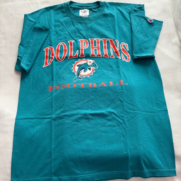 Miami Dolphins VINTAGE tShirt, Size Large - Picture 1 of 4